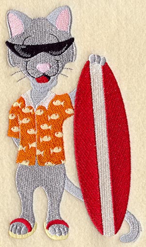 Cat in Hawaiian Shirt