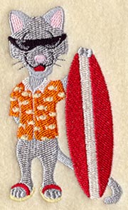 Cat in Hawaiian Shirt