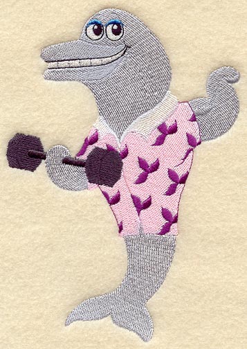 Dolphin in Hawaiian Shirt