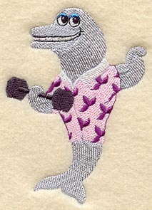 Dolphin in Hawaiian Shirt