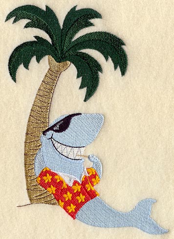 Shark in Hawaiian Shirt
