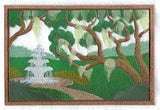 Oak and Fountain Scene