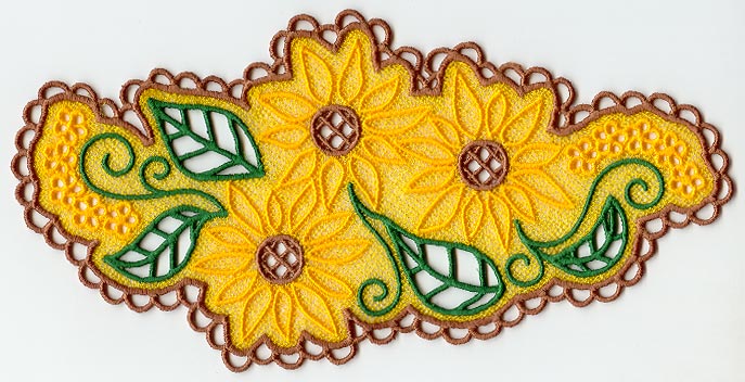 Sunflower Spray (Lace)