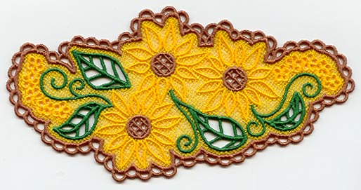 Sunflower Spray (Lace)