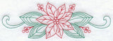 Poinsettia Spray (Redwork)
