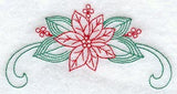 Poinsettia Arch (Redwork)