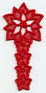Poinsettia Bookmark (Lace)