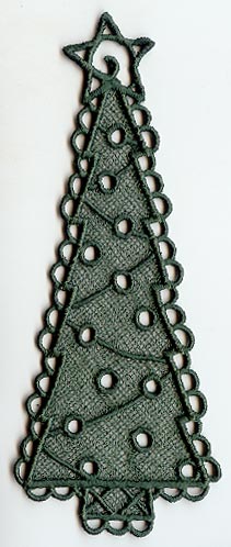 Christmas Tree Bookmark (Lace)