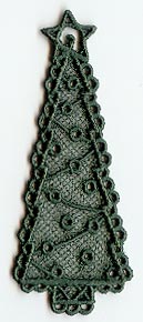 Christmas Tree Bookmark (Lace)