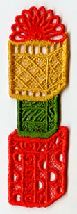 Stacked Gifts Bookmark (Lace)