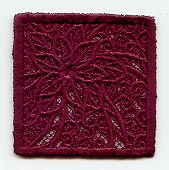 Poinsettia Square - Lg (Lace)