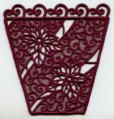 Poinsettia Side - Lg (Lace)