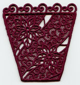 Poinsettia Side - Lg (Lace)