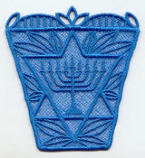 Chanukah Side Piece - Lg (Lace)