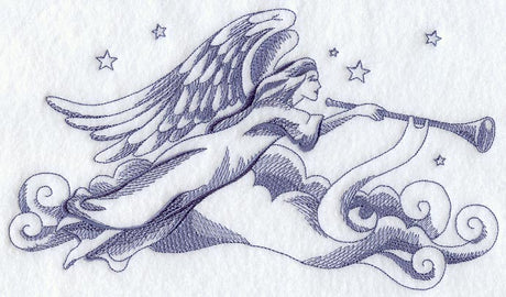 Angel and Trumpet (Toile)