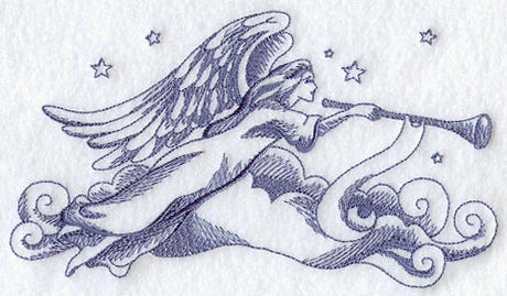 Angel and Trumpet (Toile)