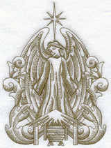 Angel and Manger (Toile)