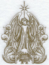 Angel and Manger (Toile)