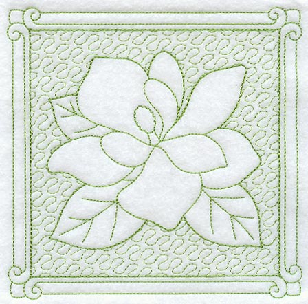 Magnolia Square (Trapunto)