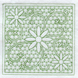 Daisy Square (Trapunto)
