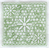 Daisy Square (Trapunto)