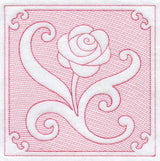 Rose Square (Trapunto)
