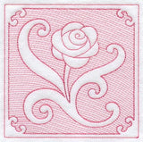 Rose Square (Trapunto)