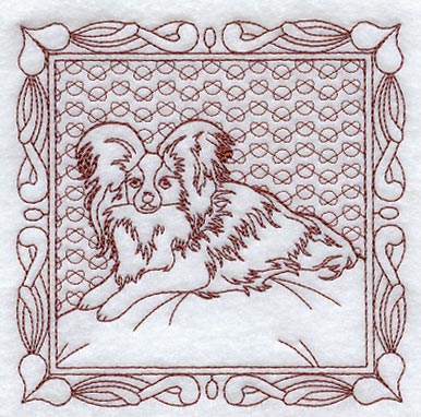 Papillon Square (Trapunto)