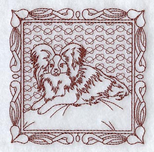 Papillon Square (Trapunto)