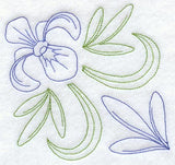 Iris Square (Redwork)