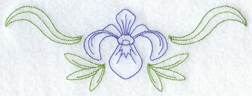 Iris Spray (Redwork)