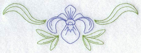 Iris Spray (Redwork)