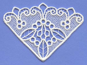 Leaves and Eyelet Inset (Lace)