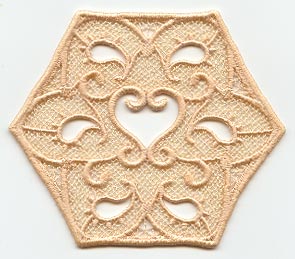 Paisley Hexagon - Lg (Lace)