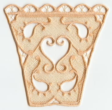 Paisley Side Piece - Lg (Lace)