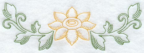 Sunflower Spray (Redwork)