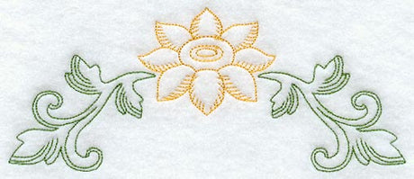 Sunflower Arch (Redwork)