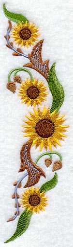 Sunflower Spray (Jacobean) (Lg) (Mirror)