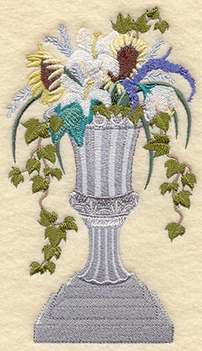 Tuscan Urn with Flowers II