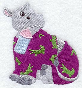 Hippo in Pajamas