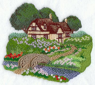 English Cottage Garden Scene