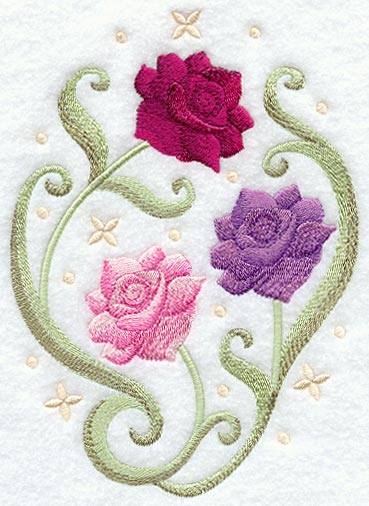 English Tea Rose Oval