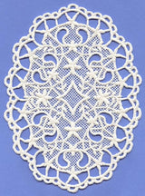 Tea Set Oval Doily (Lace)