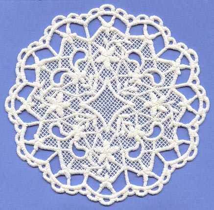 Tea Set Circle Doily (Lace)