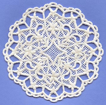 Tea Set Circle Doily (Lace)