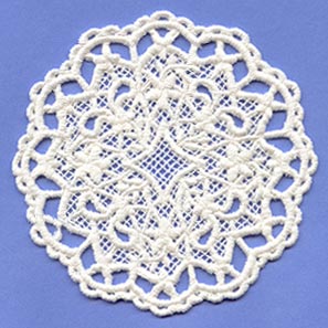Tea Set Circle Doily (Lace)