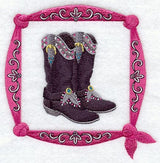 Cowgirl Boot Bandana Square