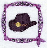 Cowboy Hat Bandana Square
