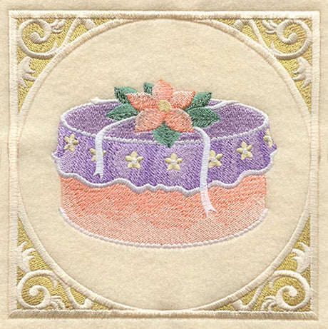 Victorian Hat Box with Frame