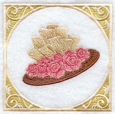 Victorian Hat and Roses with Frame